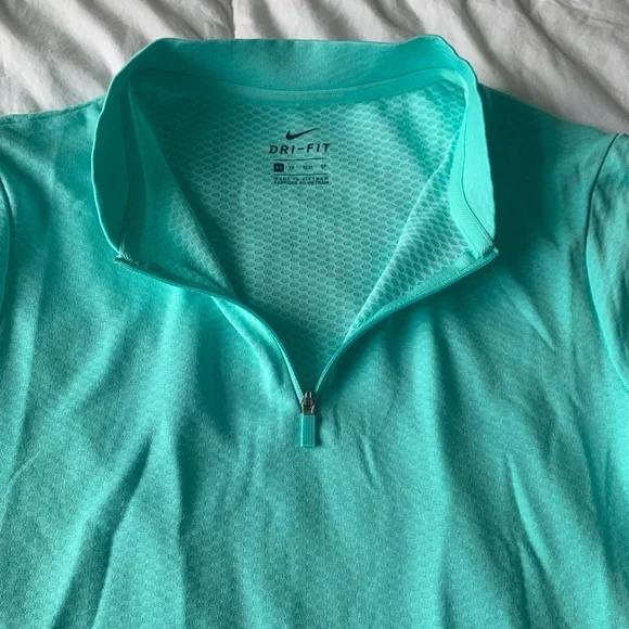 Women’s Mint Nike QZ Performance Shirt - Picture 6 of 8